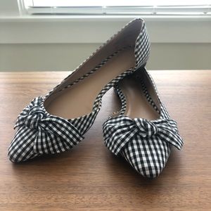 Never worn gingham flats